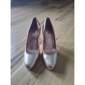 Michael Kors Rose Gold High Heels Size 9 Womens